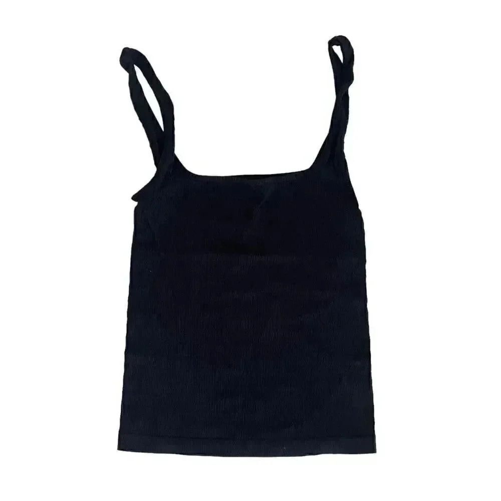 Free People Intimately Square One Seamless Women’s Cami Top Black SZ XS/ S #1659